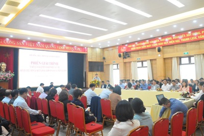 Phiên giải trình tại Thường trực HĐND quận Hoàn Kiếm về kết quả giải quyết kiến nghị của cử tri