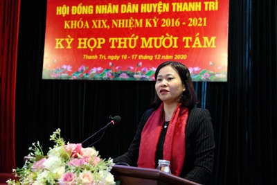 Phó Bí thư Thường trực Thành ủy Nguyễn Thị Tuyến: Tập trung phát triển Thanh Trì thành quận