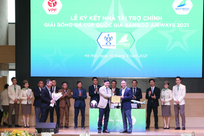Cup Quốc gia 2021 giữ được nhà tài trợ cũ là Hãng hàng không Bamboo Airways