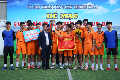 Xác định 2 đội vô địch Giải bóng đá Thiếu niên - Nhi đồng quận Thanh Xuân năm 2020