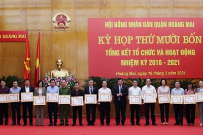 Quận Hoàng Mai tổng kết hoạt động HĐND nhiệm kỳ 2016 - 2021