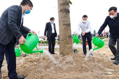Lãnh đạo TP Hà Nội dự lễ phát động Tết trồng cây Xuân Tân Sửu tại huyện Sóc Sơn