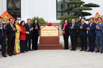 Khánh thành công trình Nhà văn hóa do TP Hà Nội tặng huyện Hữu Lũng
