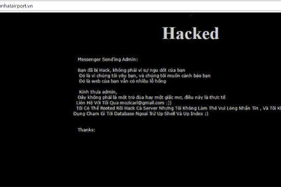 Điểm nhấn công nghệ tuần: Website sân bay Tân Sơn Nhất bị tin tặc tấn công