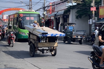 TP Hồ Chí Minh: Đề xuất “khai tử” xe thô sơ vào nội đô sau năm 2025