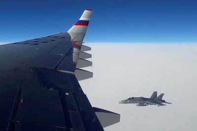 Chiến đấu cơ Thụy Sĩ áp sát máy bay chính phủ Nga
