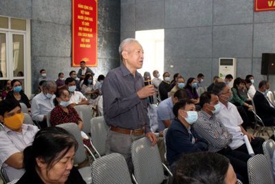 Đại biểu Quốc hội tiếp xúc cử tri quận Hoàng Mai