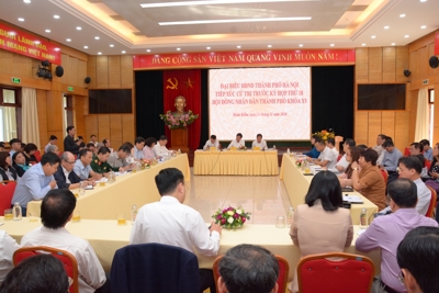 Đại biểu Hội đồng nhân dân TP Hà Nội tiếp xúc cử tri quận Hoàn Kiếm