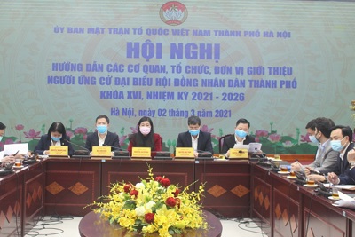 Hà Nội: Giới thiệu, ứng cử đại biểu HĐND Thành phố đảm bảo dân chủ, đúng luật