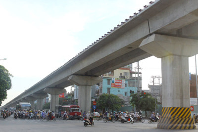Dự án đường sắt Cát Linh - Hà Đông lại lùi tiến độ