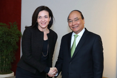 Thủ tướng đề nghị Facebook tăng cường hợp tác ở Việt Nam
