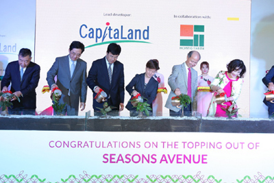 CapitaLand và Hoàng Thành chính thức cất nóc dự án Seasons Avenue