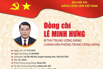 [Infographic] Quá trình công tác Bí thư Trung ương Đảng Lê Minh Hưng
