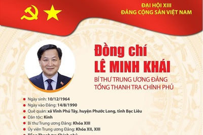 [Infographic] Quá trình công tác Bí thư Trung ương Đảng Lê Minh Khái