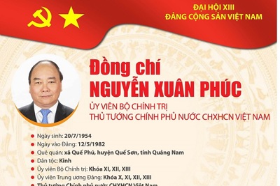 [Infographic] Quá trình công tác Ủy viên Bộ Chính trị Nguyễn Xuân Phúc