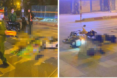 Hà Nội: 2 thanh niên đi xe máy tử vong ở ngã tư Minh Khai - Đại La lúc rạng sáng
