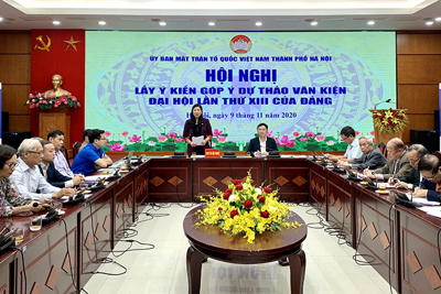 Mặt trận Tổ quốc TP Hà Nội lấy ý kiến góp ý Dự thảo các Văn kiện Đại hội XIII của Đảng