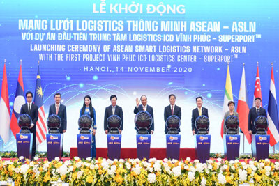 Thủ tướng Việt Nam - Singapore khởi động Mạng lưới Logistics thông minh ASEAN