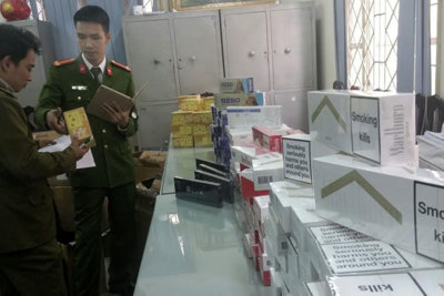 Thu giữ hơn 6.000 bao thuốc lá nhập lậu tại Hà Nội