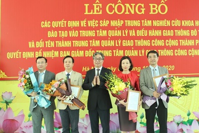 Ông Nguyễn Hoàng Hải được bổ nhiệm làm Giám đốc Trung tâm Quản lý giao thông công cộng TP Hà Nội