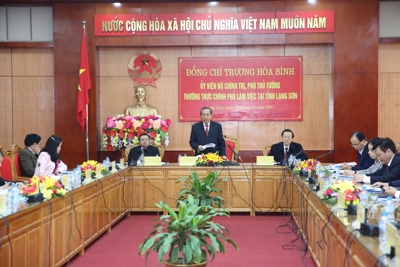 Phó Thủ tướng Trương Hoà Bình: Lạng Sơn cần tích cực xúc tiến thương mại biên giới