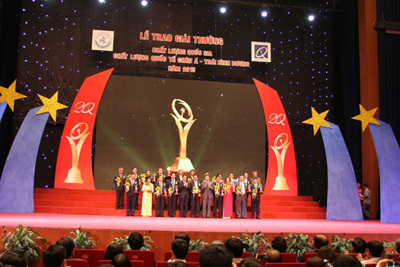 77 Doanh nghiệp được tặng Giải thưởng Chất lượng Quốc gia