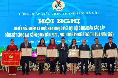 Hà Nội: Biểu dương hơn 100 tập thể, cá nhân cán bộ, đoàn viên công đoàn xuất sắc