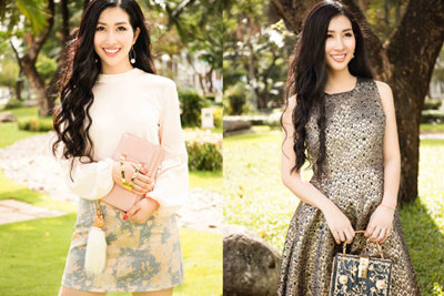 Hoa hậu Điện ảnh Thanh Mai rực rỡ dưới nắng