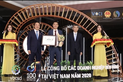 Amway Việt Nam được vinh danh trong 100 doanh nghiệp phát triển bền vững hàng đầu Việt Nam năm 2020
