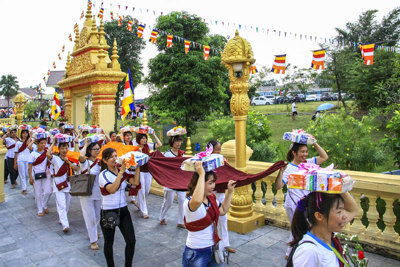 Đại lễ Dâng y tại chùa Khmer Đồng Mô