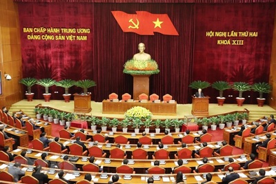 Thông cáo báo chí phiên bế mạc Hội nghị lần thứ hai Ban Chấp hành Trung ương Đảng khóa XIII