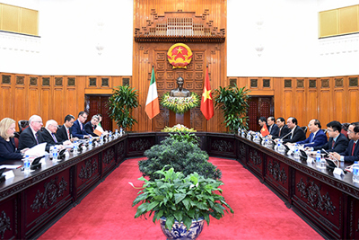 Thủ tướng đề nghị Chính phủ Ireland khuyến khích doanh nghiệp đầu tư tại Việt Nam