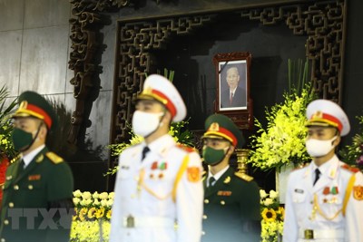 Lễ viếng nguyên Phó Thủ tướng Trương Vĩnh Trọng tại Hà Nội
