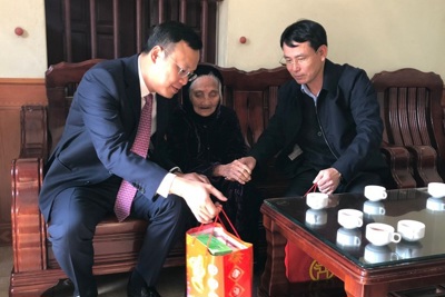 Phó Chủ tịch UBND TP Nguyễn Trọng Đông thăm, tặng quà Tết gia đình chính sách tiêu biểu huyện Sóc Sơn