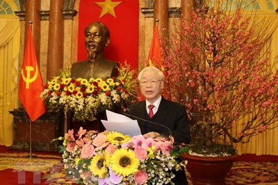 Toàn văn phát biểu của Tổng Bí thư, Chủ tịch nước Nguyễn Phú Trọng chúc Tết lãnh đạo và nguyên lãnh đạo Đảng, Nhà nước