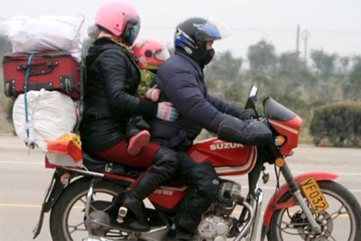 Những lưu ý khi đi xe máy về quê ăn Tết để đảm bảo an toàn