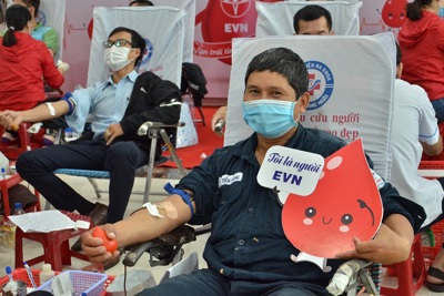PC Quảng Ngãi: 165 đơn vị máu được hiến tặng nhân Tuần lễ hồng EVN 2020