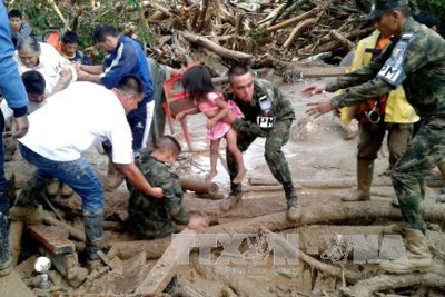 Số người thiệt mạng do lở đất tại Colombia tiếp tục tăng