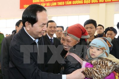 Chủ tịch nước Trần Đại Quang: Bảo đảm “nhà nhà đều có Tết”