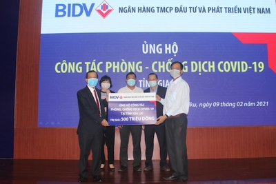 BIDV tiếp tục ủng hộ 2,8 tỷ đồng phòng, chống dịch Covid-19