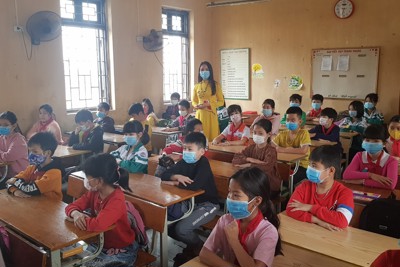 Huyện Thanh Oai đón học sinh trở lại trường trong môi trường giáo dục an toàn