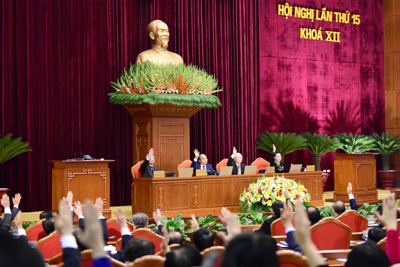 Hình ảnh khai mạc Hội nghị lần thứ 15 Ban Chấp hành Trung ương Đảng