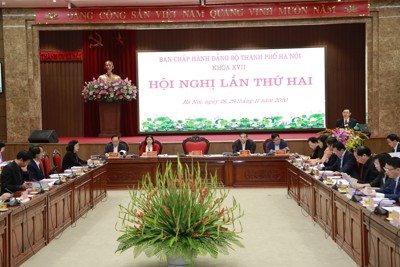 Hội nghị lần thứ hai Ban Chấp hành Đảng bộ TP Hà Nội: Thảo luận, cho ý kiến về 10 nội dung quan trọng