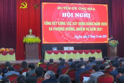 Huyện Ứng Hoà đã thi hành kỷ luật 49 đảng viên