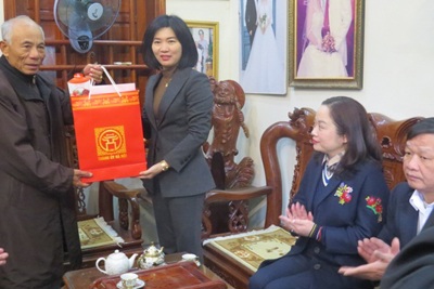 Phó Chủ tịch HĐND TP Hà Nội Phùng Thị Hồng Hà: Thăm, chúc Tết cá nhân tiêu biểu của huyện Ứng Hòa