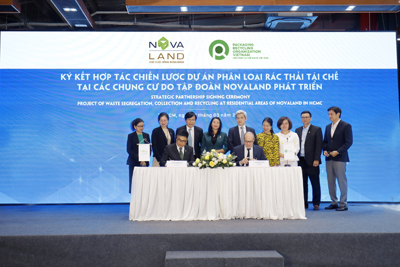 Tập đoàn Novaland hợp tác chiến lược với PRO Việt Nam trong phân loại và thu gom rác thải tái chế tại nguồn