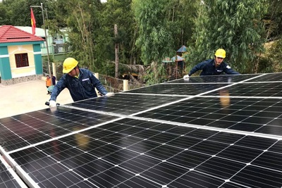 Công suất điện mặt trời mái nhà đạt gần 9.300MWp
