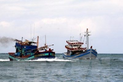 Cứu nạn thành công 11 ngư dân và tàu cá trôi dạt trên biển