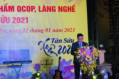 Thanh Trì: Khai mạc chương trình giới thiệu sản phẩm OCOP, làng nghề và chợ Xuân Tân Sửu 2021