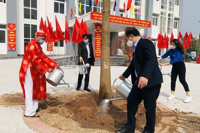 Huyện Thanh Trì phát động Tết trồng cây Xuân Tân Sửu 2021